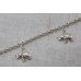Handmade 925 Sterling silver Bracelet Elephant Figure Charm Bracelet Length 7.7"